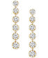 Фото #3 товара Lab Grown Diamond Linear Drop Earrings (6-1/4 ct. t.w.) in 14k White, Yellow or Rose Gold