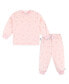 Фото #1 товара Baby Girls' Long Sleeve Top and Pant Fleece Pajamas, 2-piece