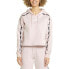 Фото #1 товара Puma Power Tape Cropped Pullover Hoodie Womens Pink Casual Outerwear 84909316