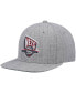 ფოტო #2 პროდუქტის Men's Heathered Gray New Jersey Nets Hardwood Classics Team 2.0 Snapback Hat