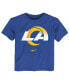 ფოტო #1 პროდუქტის Toddler Boys and Girls Royal Los Angeles Rams Logo T-shirt