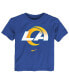 Фото #1 товара Toddler Boys and Girls Royal Los Angeles Rams Logo T-shirt