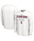 Men's and Women's White Stanford Cardinal 2023 On Court Bench Long Sleeve T-shirt Белый, L - фото #1