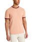 Фото #1 товара Men's Contrast-Trim Textured Short Sleeve T-Shirt