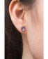 Lora Lavender & Silver Stud Earrings