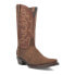 Фото #2 товара Dingo The Duke Embroidered Lizard Print Snip Toe Cowboy Mens Brown Casual Boots