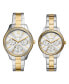 Фото #1 товара Часы Fossil His and Hers Two-Tone Watch