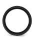 ფოტო #2 პროდუქტის Black Zirconium Polished and Diamond-cut Wedding Band Ring