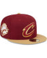 Фото #1 товара Men's Wine/Gold Cleveland Cavaliers Gameday Gold Pop Stars 59Fifty Fitted Hat