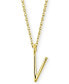 Sarah Chloe amelia Initial 16" Pendant Necklace in 14K Gold