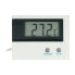 Thermometer with external probe and LCD display from -50°C to 80°C - white