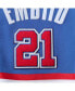 Фото #2 товара Men's Joel Embiid Royal Philadelphia 76ers Team Player Shorts