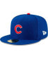 ფოტო #4 პროდუქტის Men's Royal Chicago Cubs On-Field 2023 World Tour London Series 59FIFTY Fitted Hat