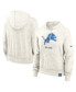 ფოტო #1 პროდუქტის Women's Cream Detroit Lions Gym Vintage-like Logo Pullover Hoodie