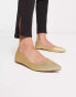 Truffle Collection pointed ballet flats in gold glitter Gold glitzernd, 37 - фото #1