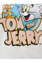 Tom Ve Jerry Tişört Baskılı Lisanslı Bisiklet Yaka Kısa Kollu