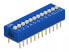 Delock 66386 - DIP switch - Blue - Plastic - 250 °C - Straight - 300 V