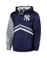 Фото #3 товара Men's Navy Distressed New York Yankees Undeniable Full-Zip Hoodie Windbreaker Jacket