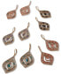 Pavé & Stone Beaded Chandelier Earrings