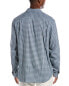 Фото #2 товара Vince Fairview Shadow Plaid Shirt Men's Blue S