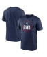 Фото #1 товара Men's Navy Atlanta Braves Headphones Hometown Legend Performance T-shirt