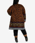 Фото #8 товара Plus Size Lori Animal Coatigan Sweater