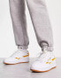 Фото #2 товара Reebok club C double trainers in white and orange