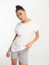 Urban Classics relaxed shoulder tee in white