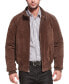 Men WWII Suede Leather Bomber Jacket - Tall Коричневый, 2XLT - фото #1