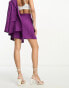 Фото #6 товара ASOS DESIGN linen mom short in purple