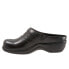 Фото #4 товара Softwalk Amber S2218-001 Womens Black Leather Slip On Clog Sandals Shoes 11