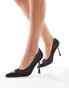 RAID Heeled Shoe in Black Mesh