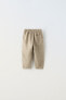 Фото #2 товара Льняные брюки с пуговицами ZARA