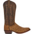 Фото #1 товара Dan Post Boots Gehrig Ostrich Embroidered Round Toe Cowboy Mens Brown Dress Boo