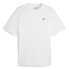 Фото #1 товара Puma Downtown Badge Logo Crew Neck Short Sleeve T-Shirt Mens White Casual Tops 6