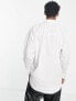 Фото #3 товара ADPT oversized cotton poplin shirt with pocket in white