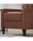 Фото #16 товара Darcy Recliner Chair Mid-Century Modern Tufted Upholstery Ergonomic Push Back Living Room Recliner