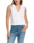 Фото #1 товара Bella Dahl Sleeveless Ruffle Edge Pullover Women's White S