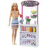 Фото #3 товара BARBIE Blonde Smoothie Stand With Accessories And Toy Juice And Smoothie Shop