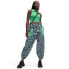 Women's Nylon Jazz Dot Green Sports Jumpsuit - DVF XL