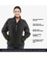 Plus Size Warm Insulated Softshell Jacket with Thumbhole Cuffs