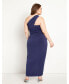 Plus Size Shirred Wrap Dress