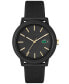 ფოტო #1 პროდუქტის Men's L.12.12 Black Silicone Strap Watch 42mm