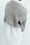Фото #4 товара Укороченный свитер с блестящей отделкой ZARA