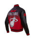 Men's Black Miami Heat 2023/24 City Edition Full-Zip Varsity Jacket
