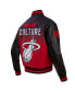 Фото #4 товара Men's Black Miami Heat 2023/24 City Edition Full-Zip Varsity Jacket