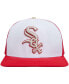 Men's White, Red Chicago White Sox Strawberry Ice Cream Drip Snapback Hat