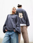 Фото #1 товара ASOS DESIGN Disney unisex extreme oversized sweatshirt with Mickey Mouse print in charcoal