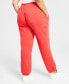 Фото #3 товара Women's Metallic Foil Logo Fleece Jogger Sweatpants, A Macy's Exclusive