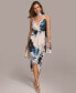 ფოტო #1 პროდუქტის Women's Printed Scarf Sheath Dress